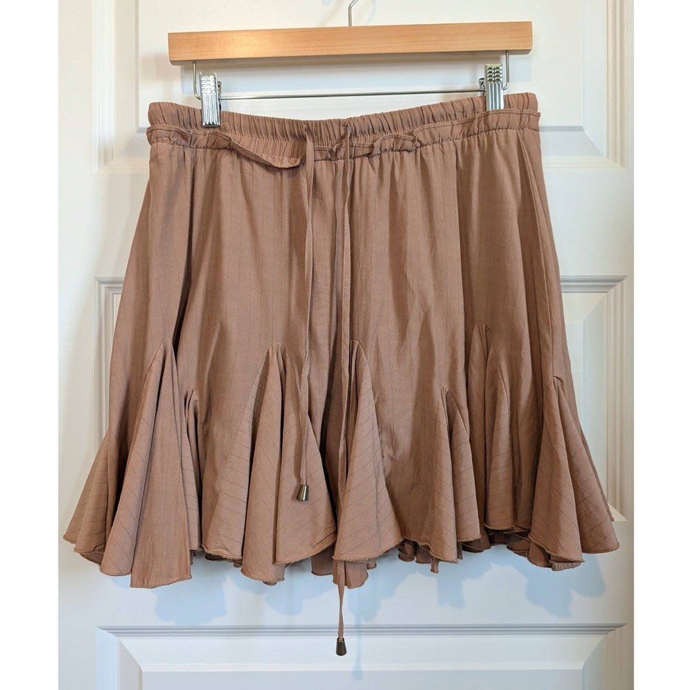 Entro Pleated Godet Mini Skirt